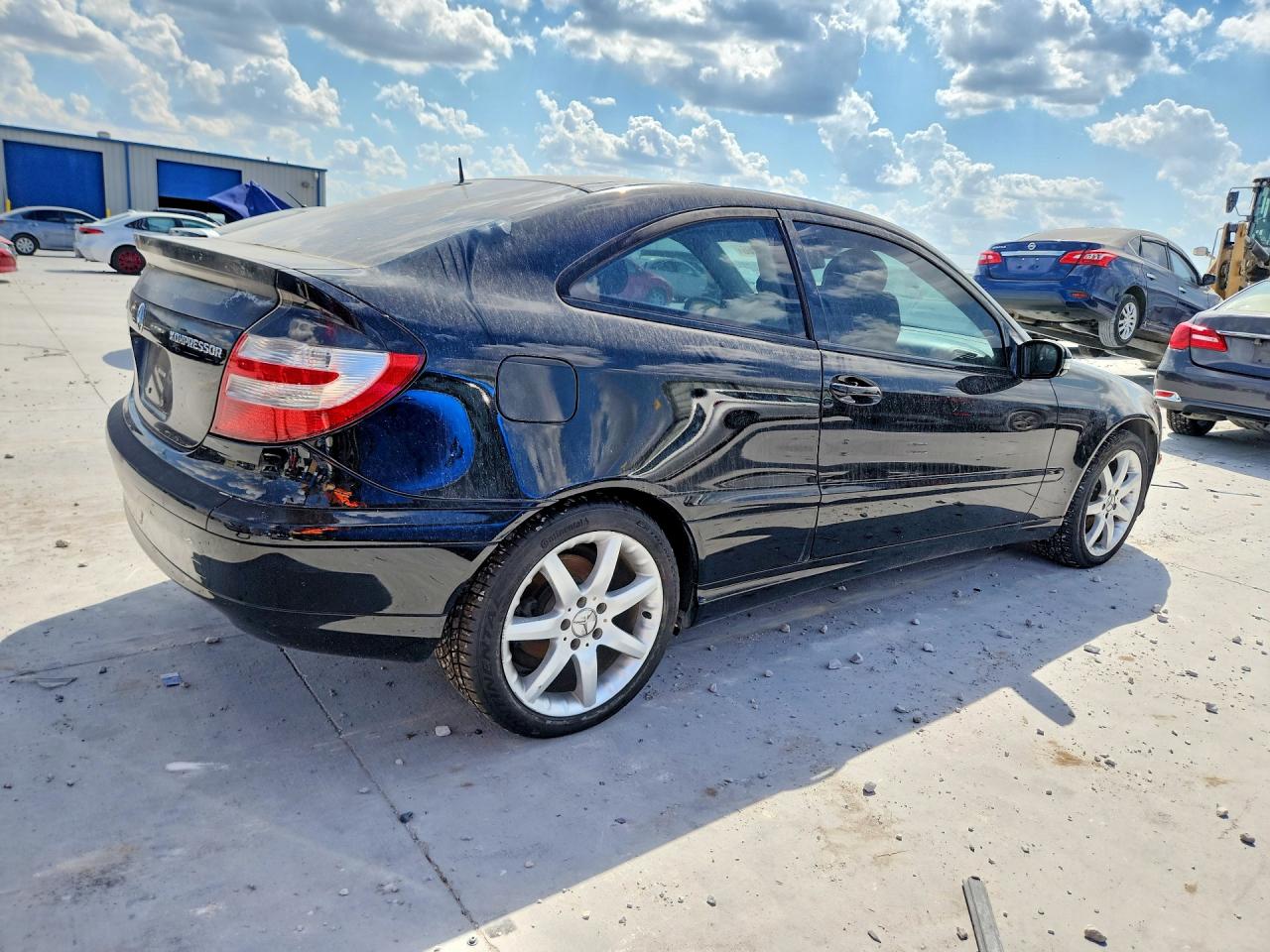 2005 Mercedes-benz C 230k Sport Coupe Black vin: WDBRN40J05A650584