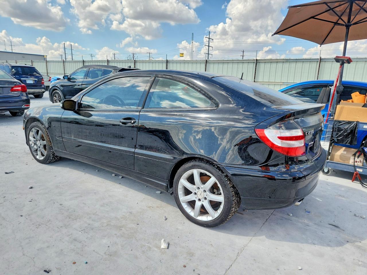 2005 Mercedes-benz C 230k Sport Coupe Black vin: WDBRN40J05A650584