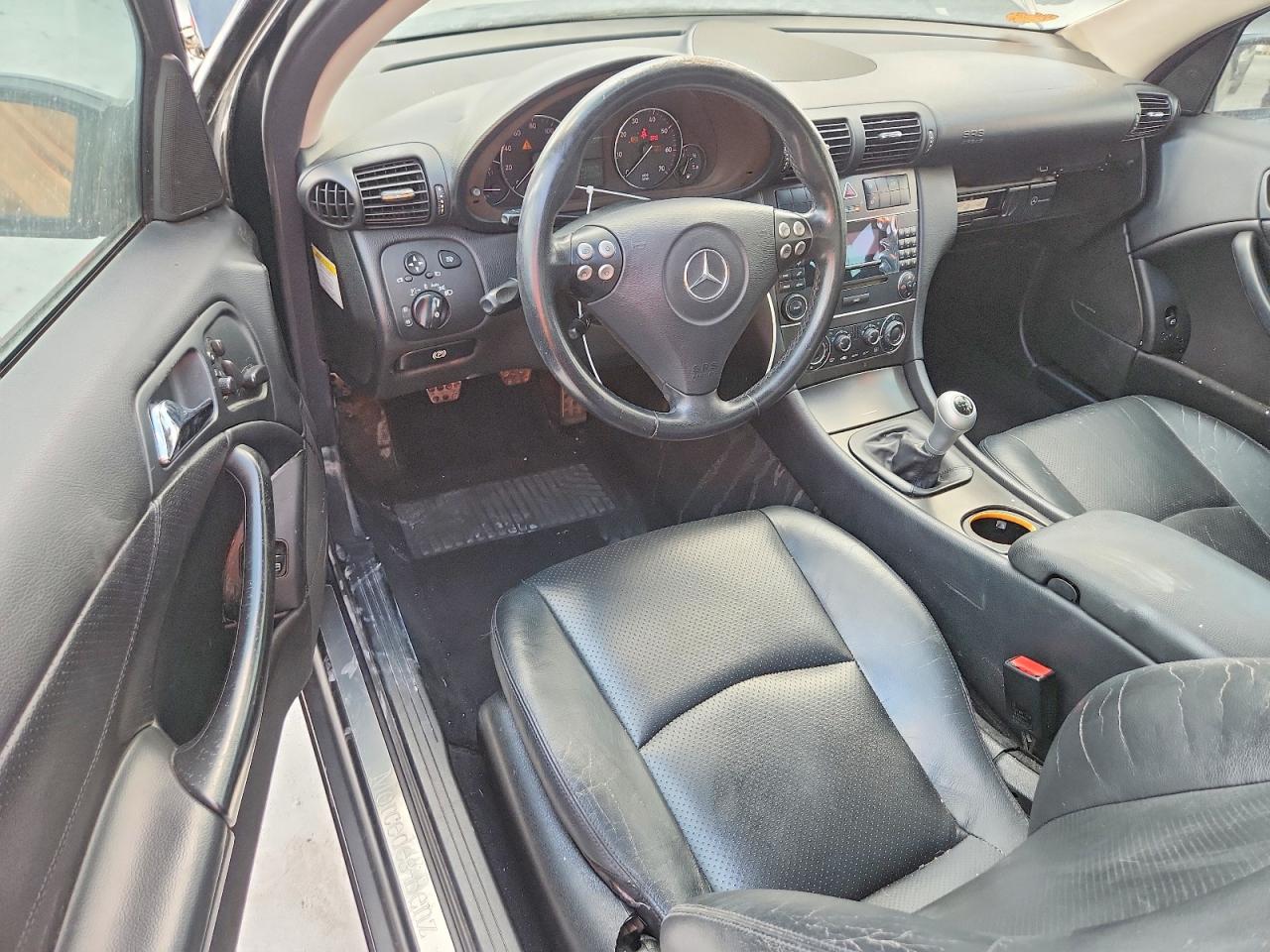 2005 Mercedes-benz C 230k Sport Coupe Black vin: WDBRN40J05A650584
