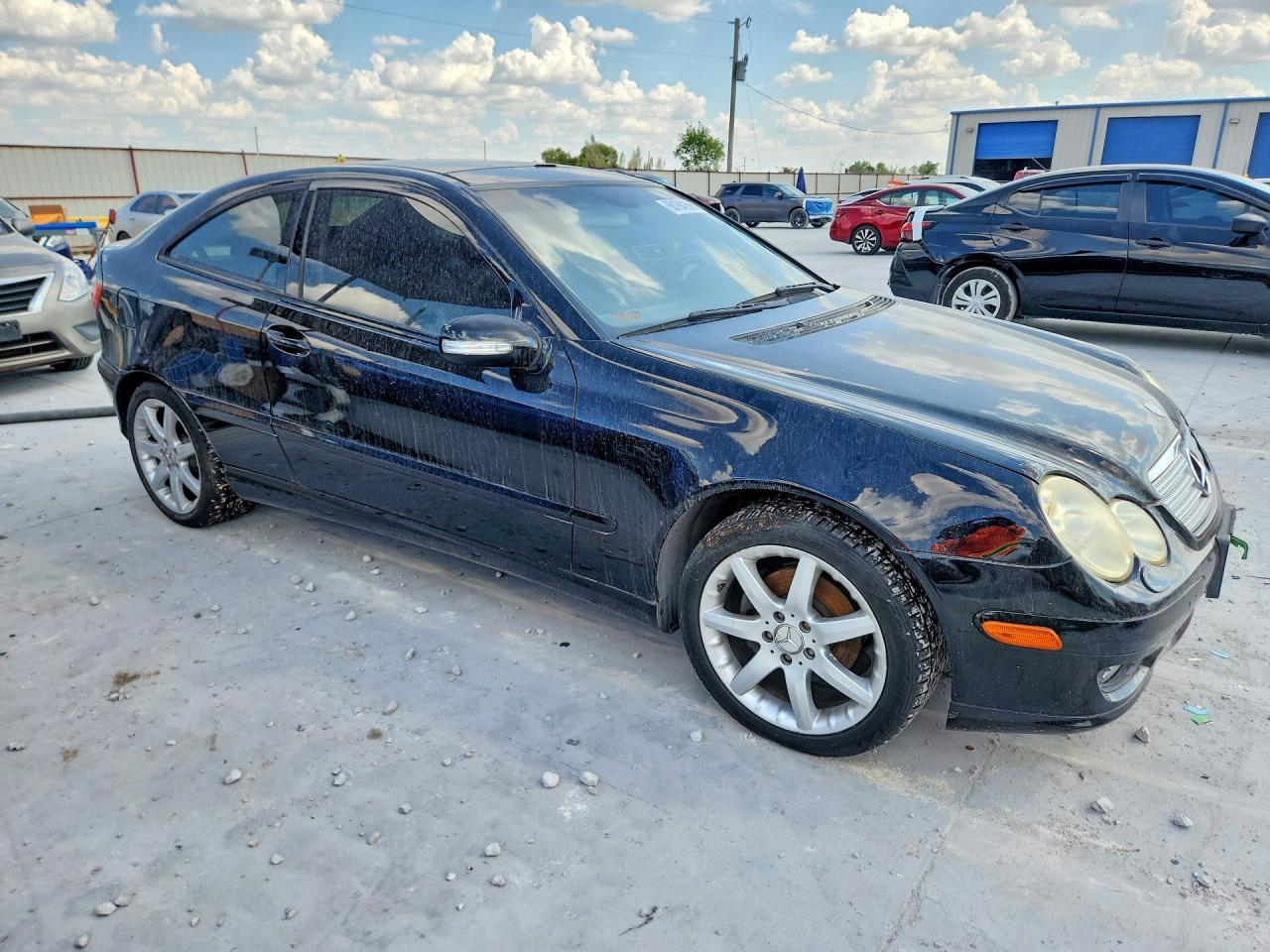 2005 Mercedes-benz C 230k Sport Coupe Black vin: WDBRN40J05A650584