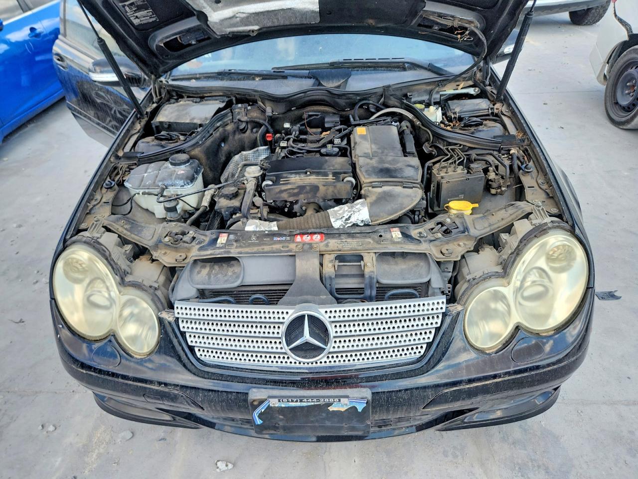 2005 Mercedes-benz C 230k Sport Coupe Black vin: WDBRN40J05A650584