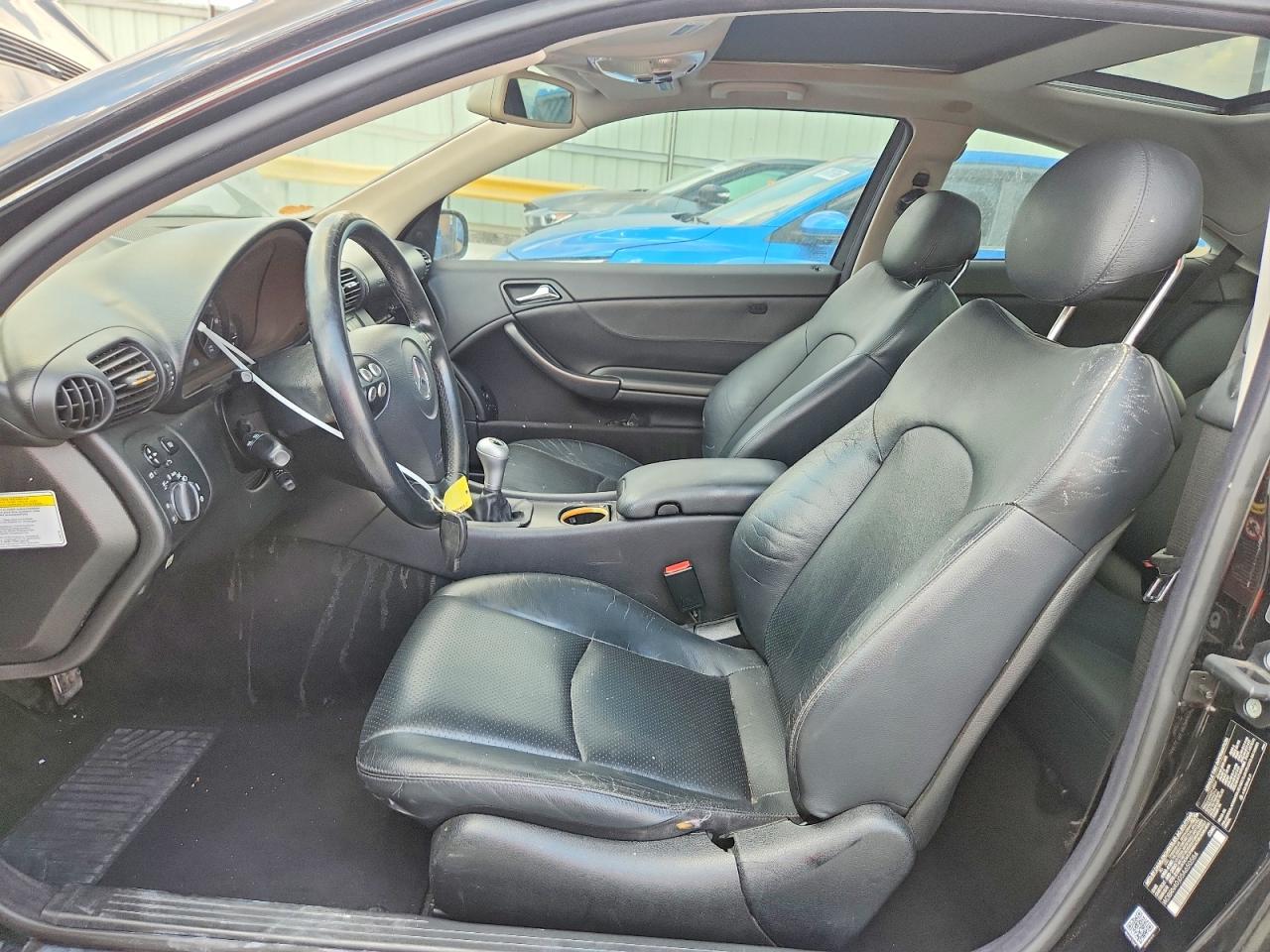 2005 Mercedes-benz C 230k Sport Coupe Black vin: WDBRN40J05A650584