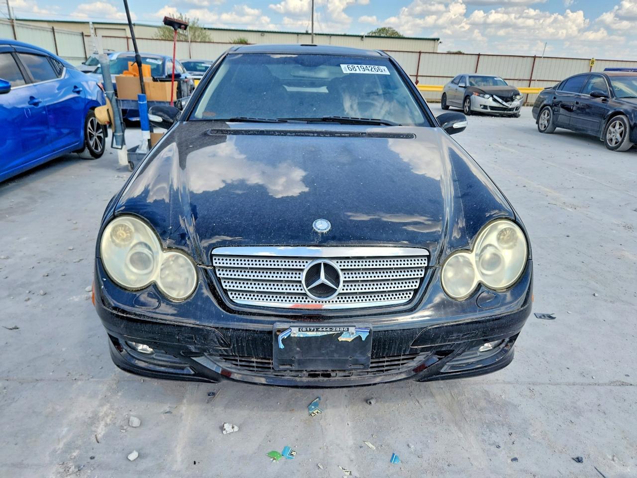 2005 Mercedes-benz C 230k Sport Coupe Black vin: WDBRN40J05A650584