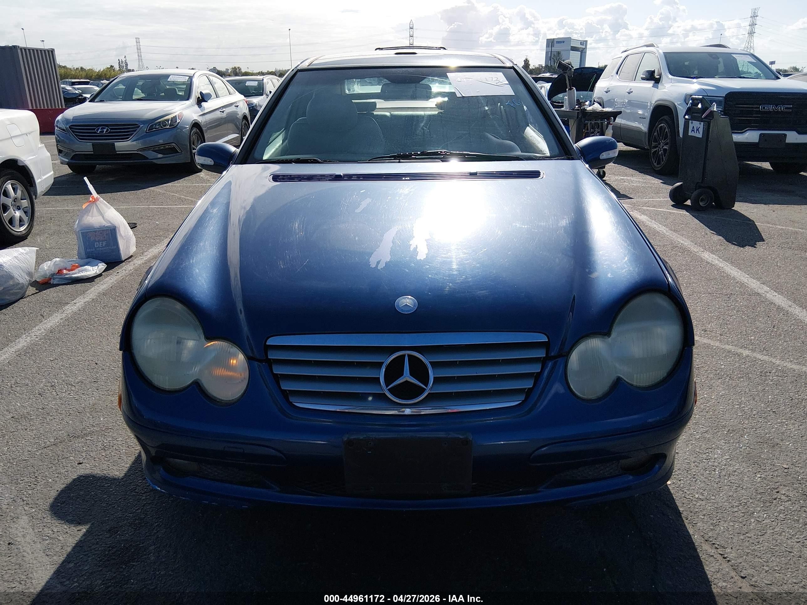 2003 Mercedes-benz C 230 Kompressor Sport Синий vin: WDBRN40J23A408604