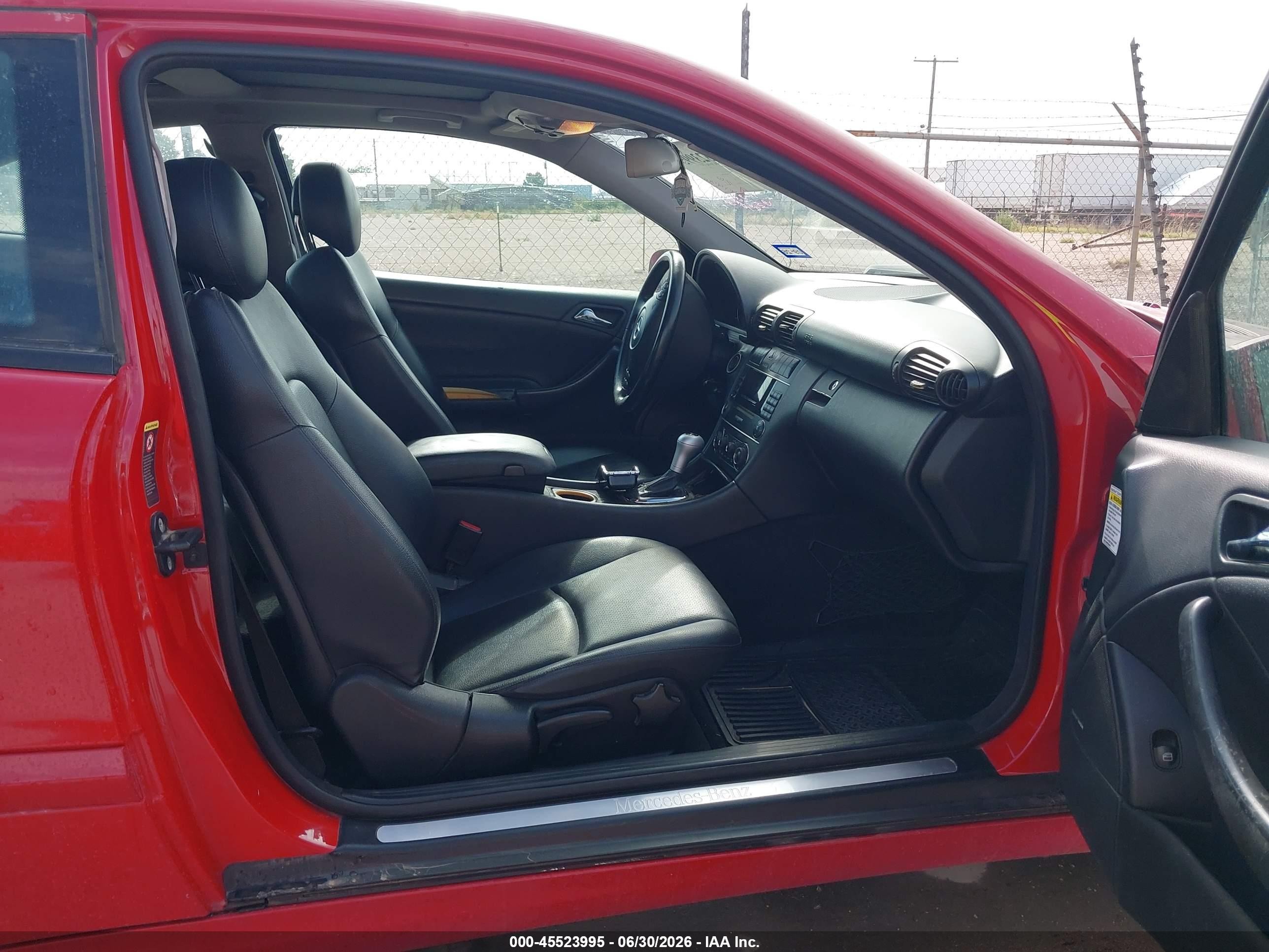 2005 Mercedes-benz C 230 Kompressor Sport Red vin: WDBRN40J35A649476