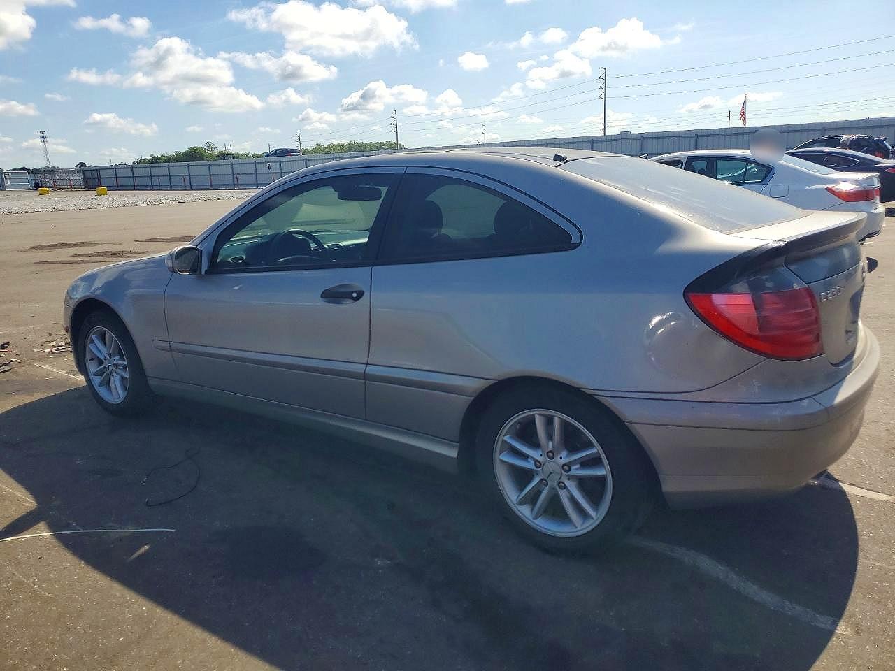 2003 Mercedes-benz C 230k Sport Coupe Silver vin: WDBRN40J43A413707