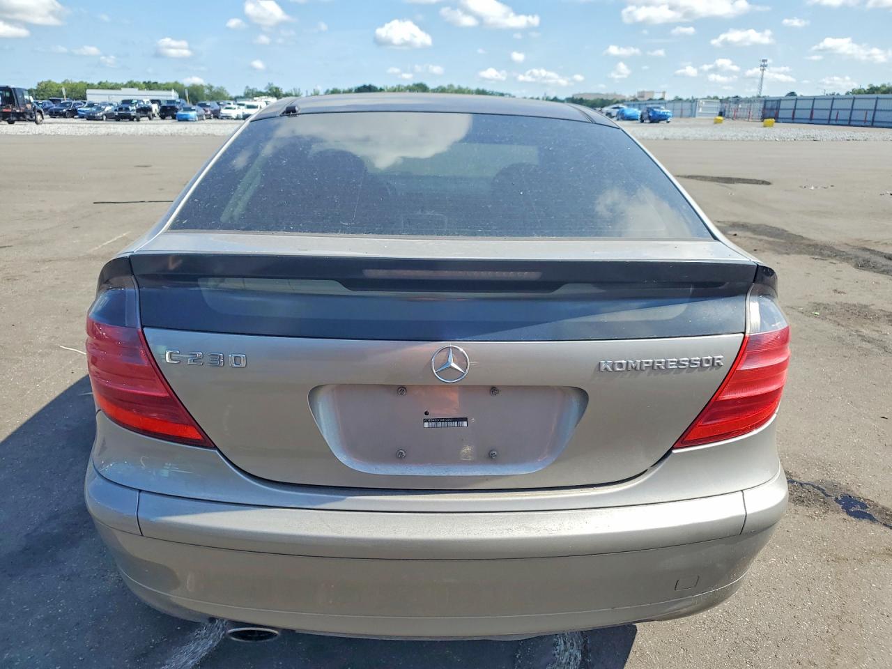 2003 Mercedes-benz C 230k Sport Coupe Silver vin: WDBRN40J43A413707
