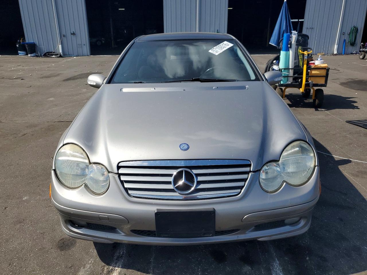 2003 Mercedes-benz C 230k Sport Coupe Silver vin: WDBRN40J43A413707