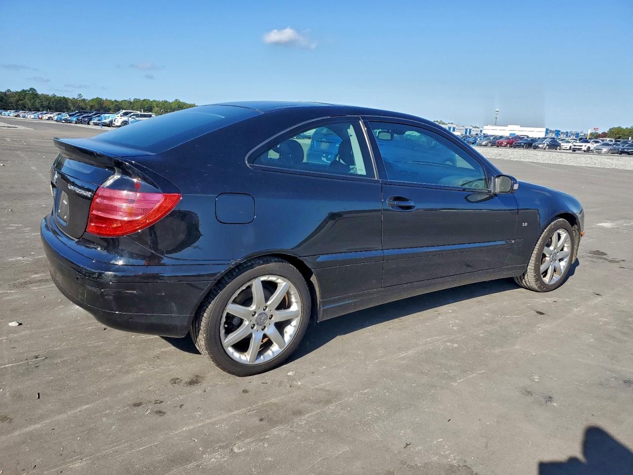 2003 Mercedes-benz C 230k Sport Coupe Black vin: WDBRN40J43A451812