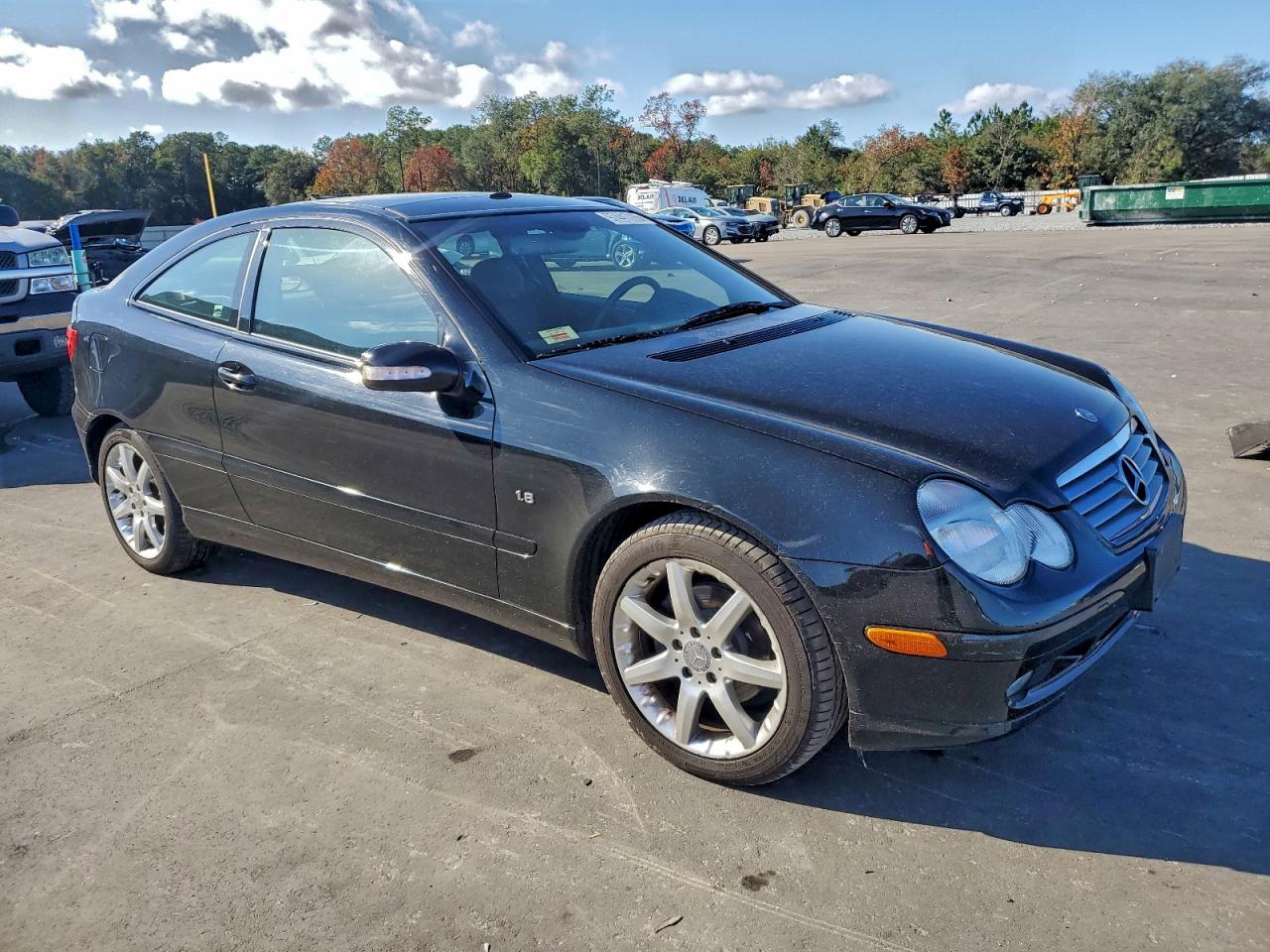 2003 Mercedes-benz C 230k Sport Coupe Black vin: WDBRN40J43A451812