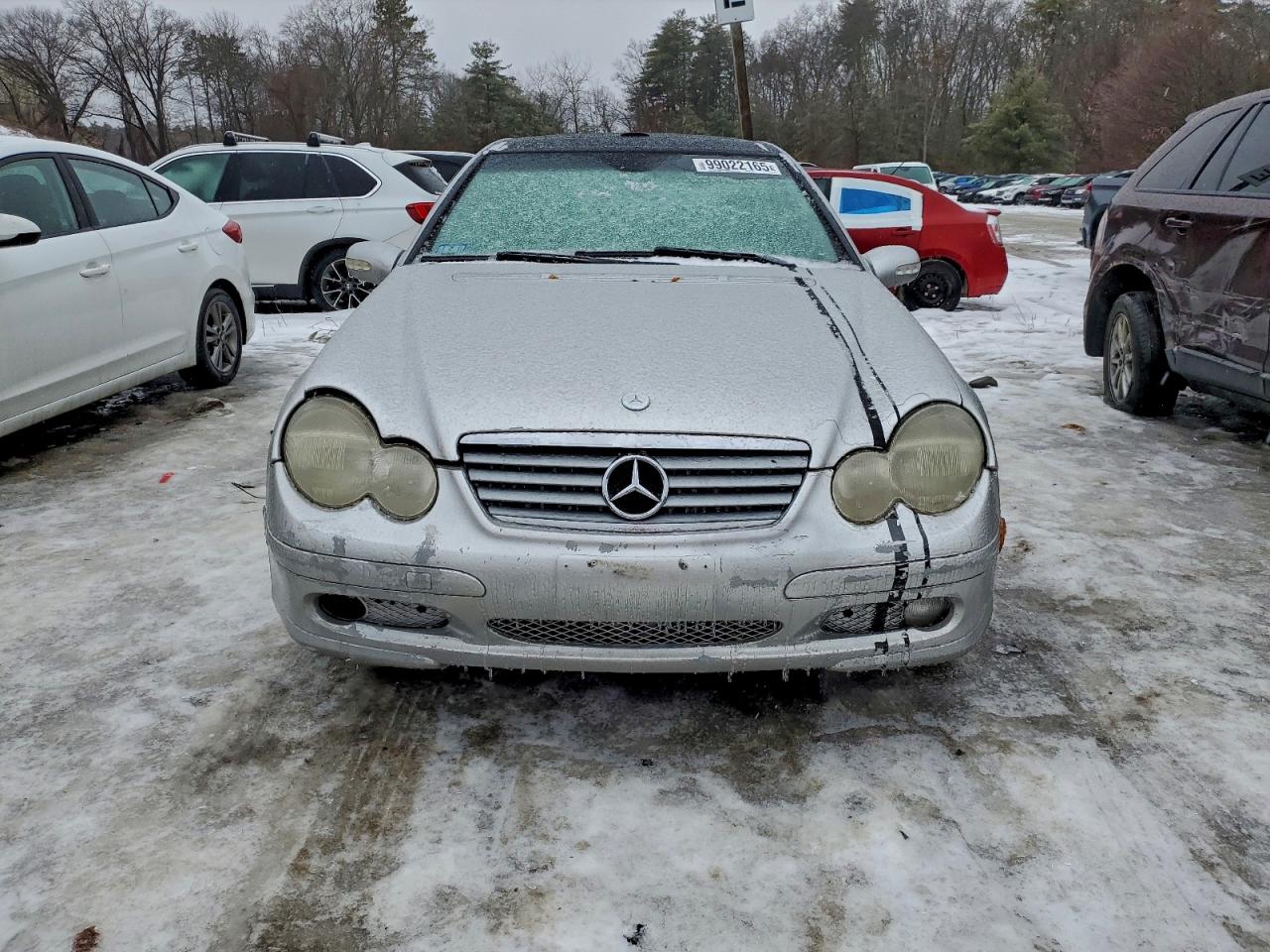 2004 Mercedes-benz C 230k Sport Coupe Silver vin: WDBRN40J44A544055