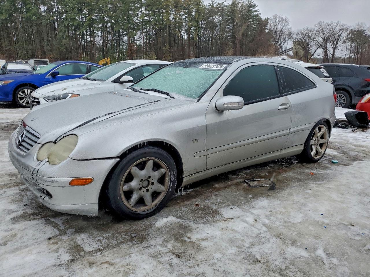 2004 Mercedes-benz C 230k Sport Coupe Silver vin: WDBRN40J44A544055