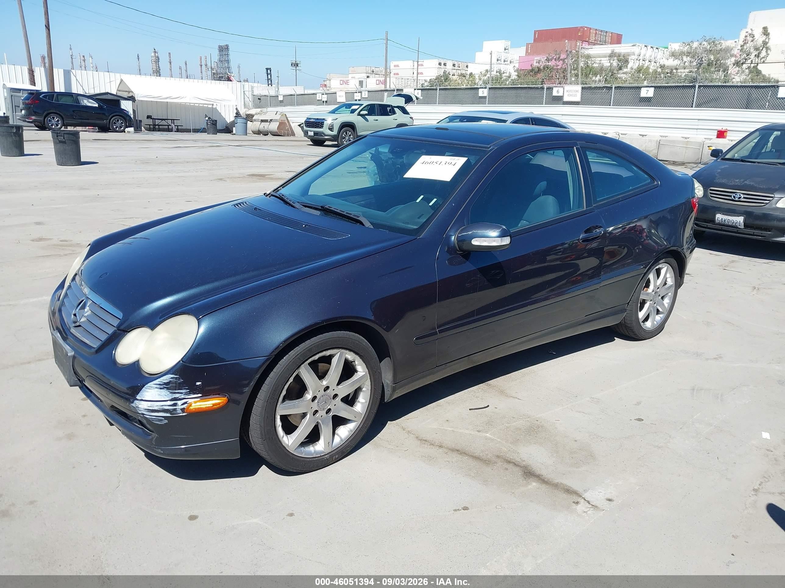 2004 Mercedes-benz C 230 Kompressor Sport Blue vin: WDBRN40J44A592414