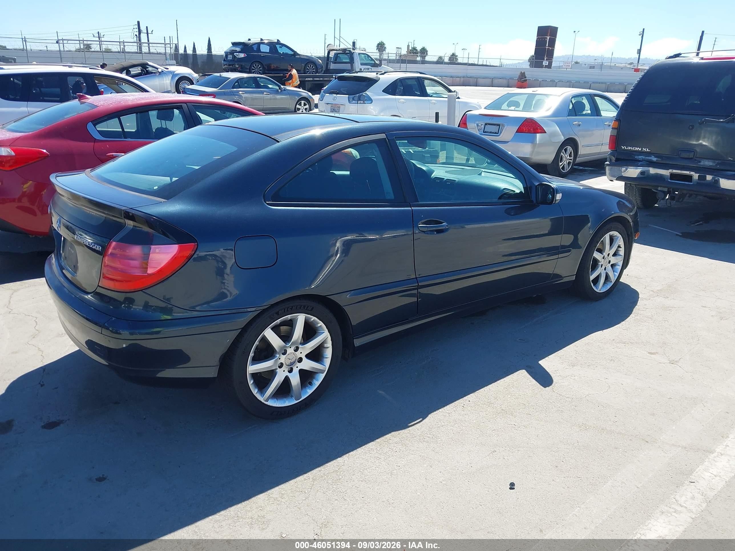 2004 Mercedes-benz C 230 Kompressor Sport Blue vin: WDBRN40J44A592414