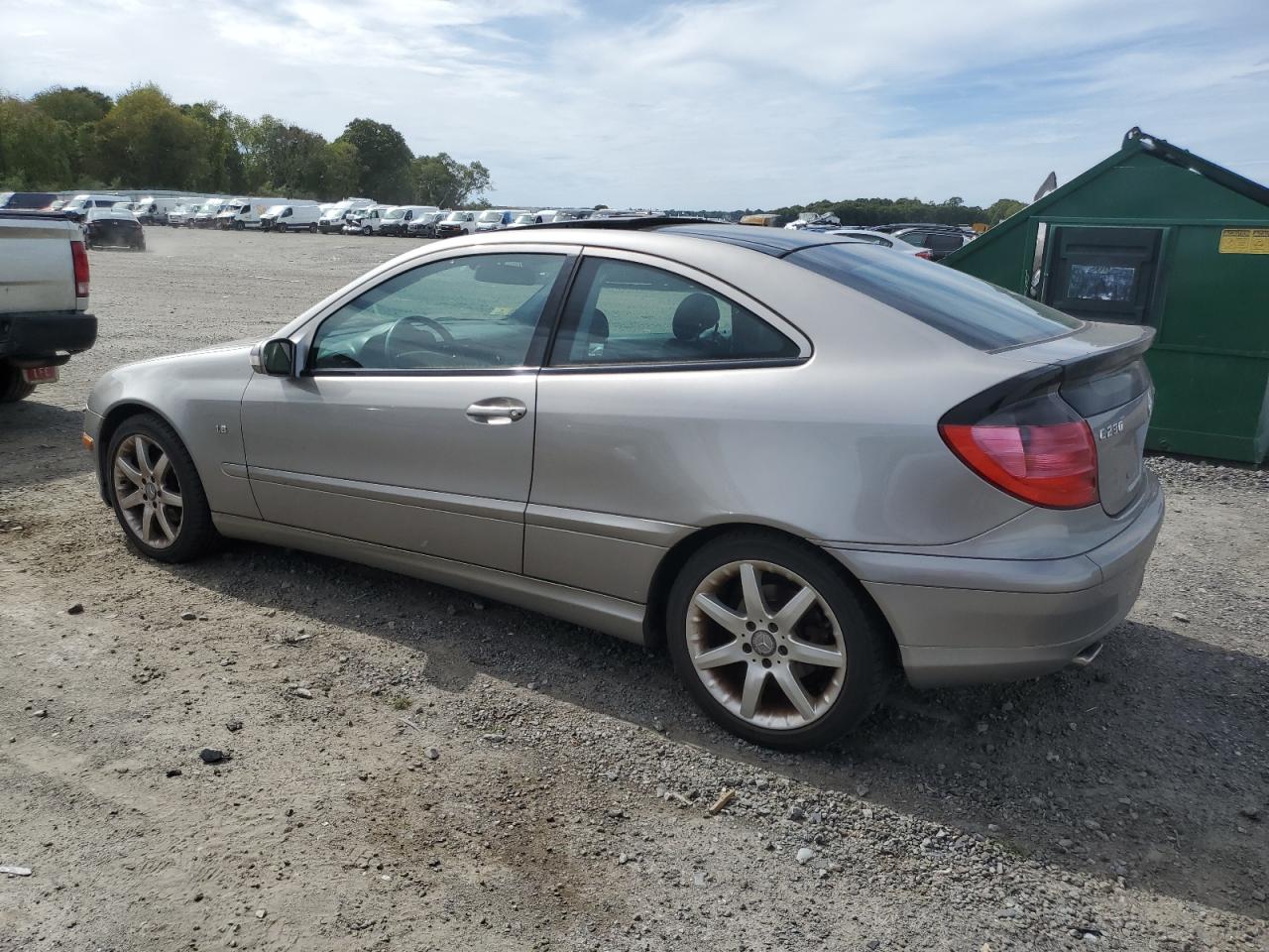 2003 Mercedes-benz C 230k Sport Coupe Silver vin: WDBRN40J63A499442