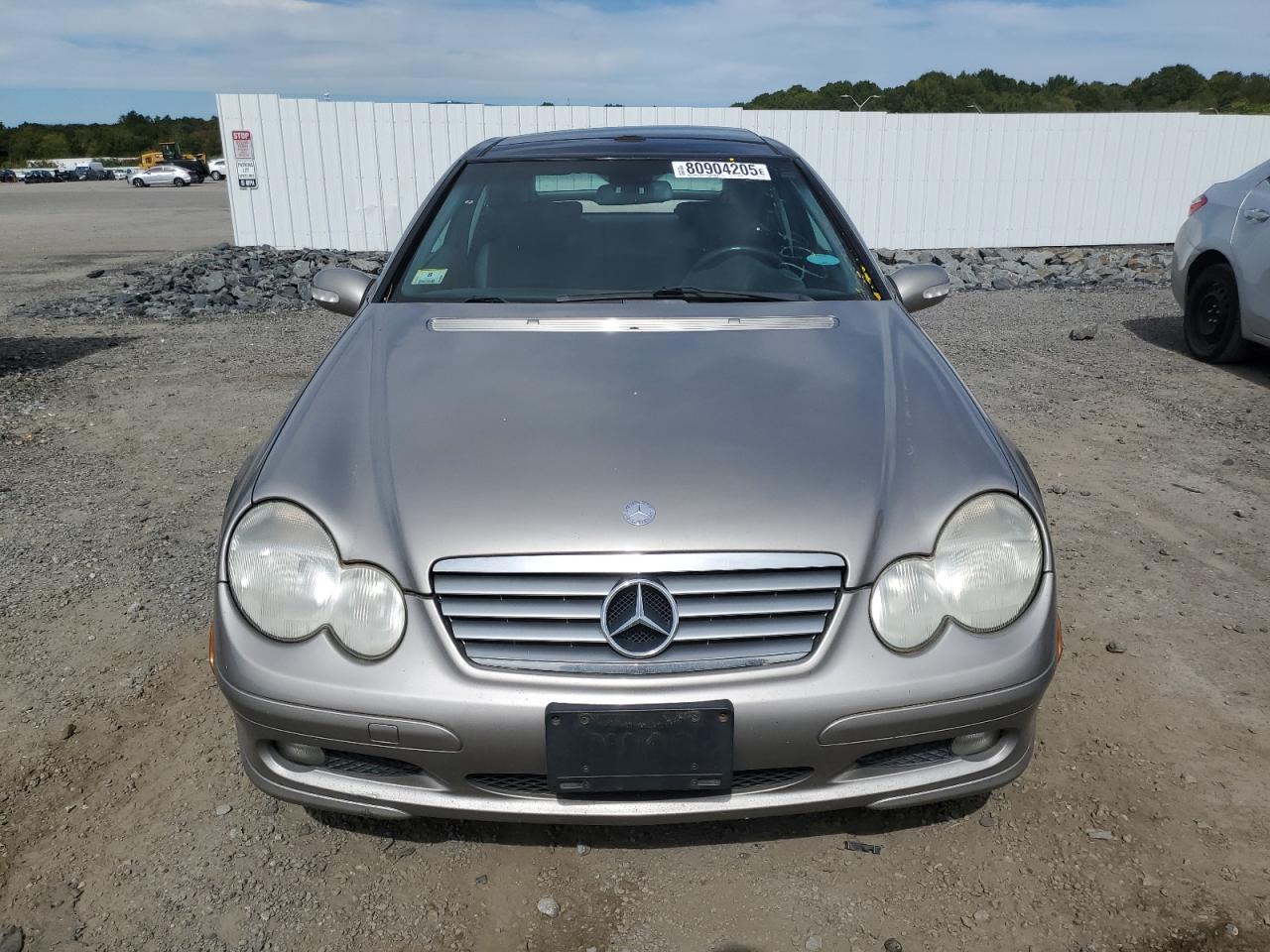 2003 Mercedes-benz C 230k Sport Coupe Silver vin: WDBRN40J63A499442