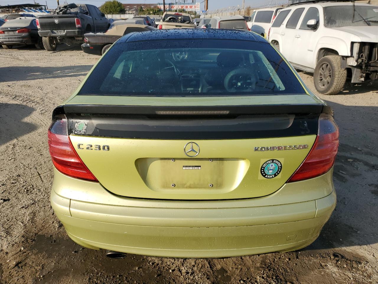 2003 Mercedes-benz C 230k Sport Coupe Green vin: WDBRN40J73A482374
