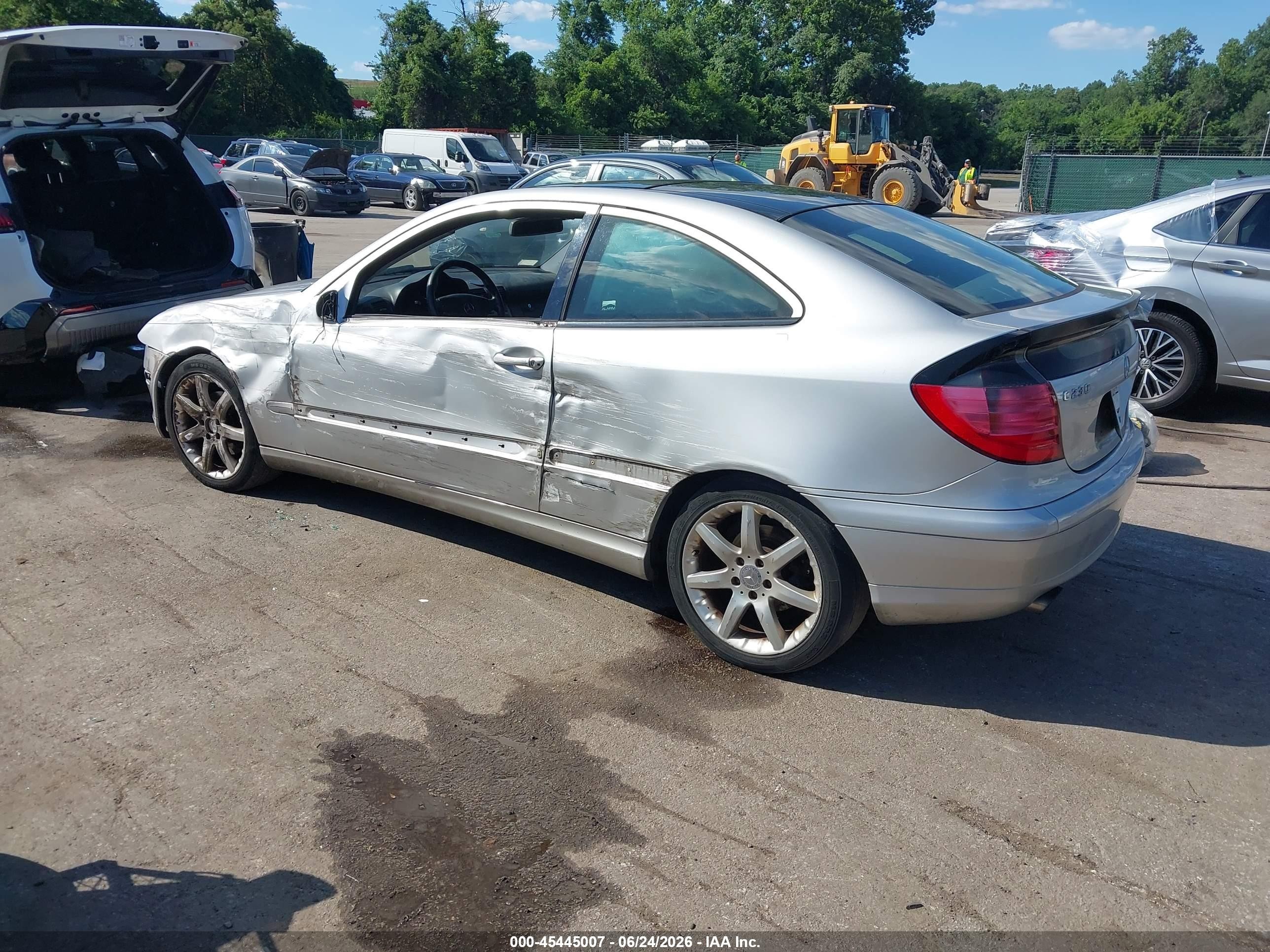 2004 Mercedes-benz C 230 Kompressor Sport Silver vin: WDBRN40J84A614155