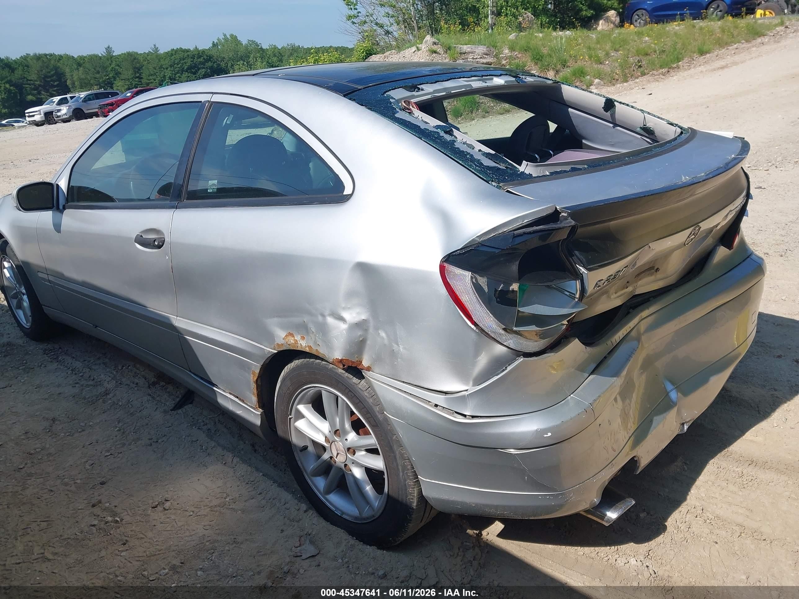 2003 Mercedes-benz C 230 Kompressor Sport Pewter vin: WDBRN40J93A388321
