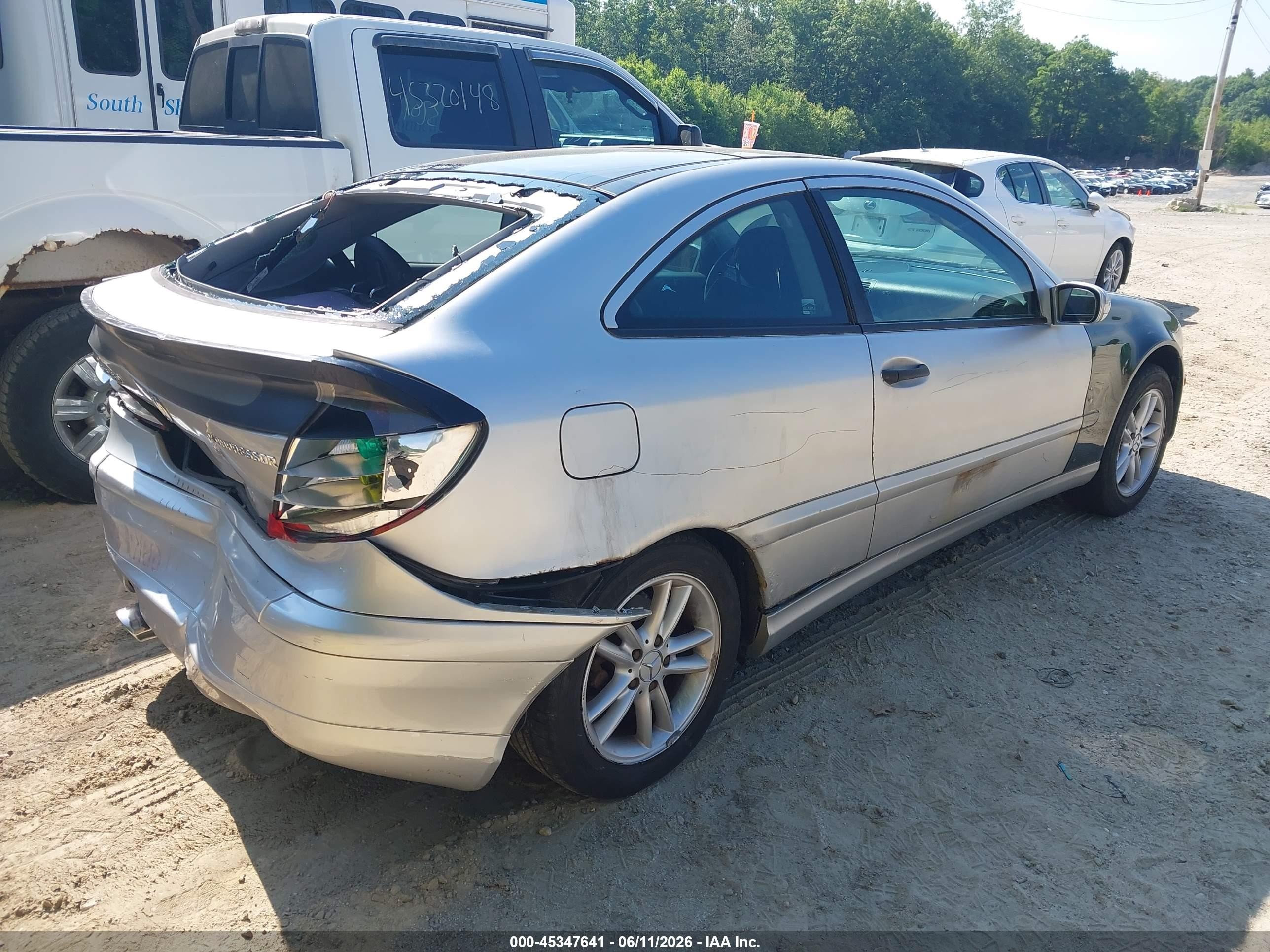 2003 Mercedes-benz C 230 Kompressor Sport Pewter vin: WDBRN40J93A388321