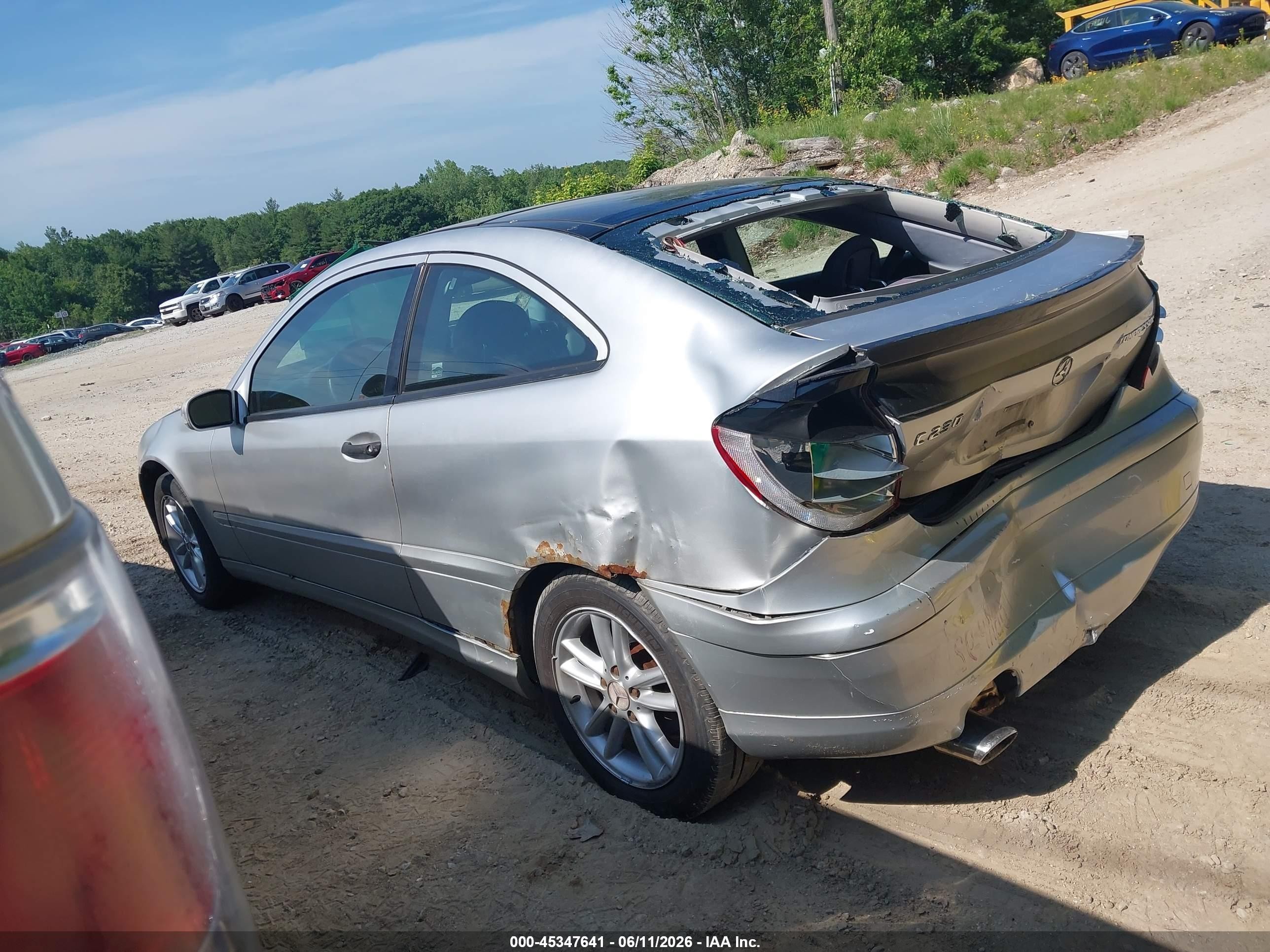 2003 Mercedes-benz C 230 Kompressor Sport Pewter vin: WDBRN40J93A388321