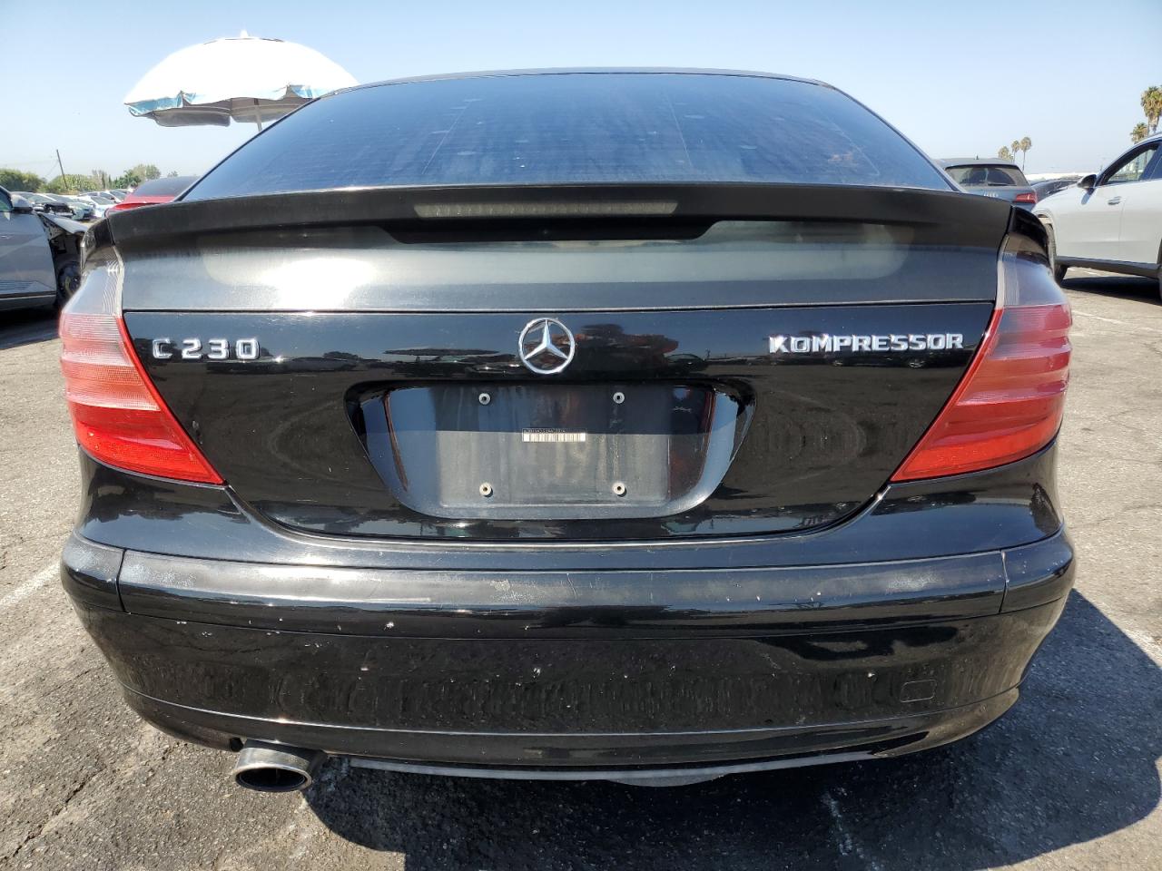 2003 Mercedes-benz C 230k Sport Coupe Black vin: WDBRN40J93A402914