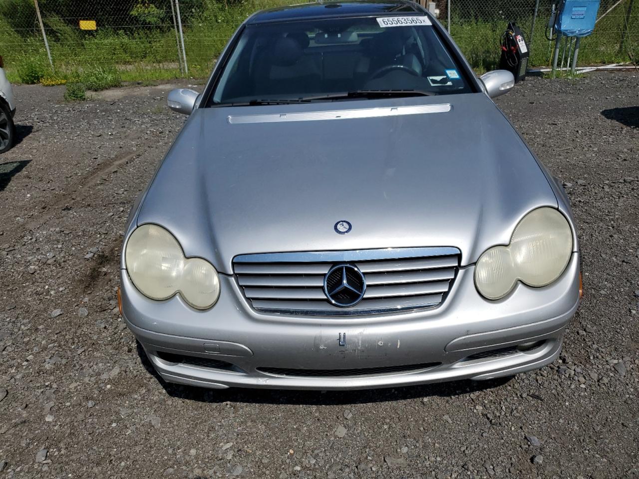 2004 Mercedes-benz C 230k Sport Coupe Silver vin: WDBRN40J94A548568