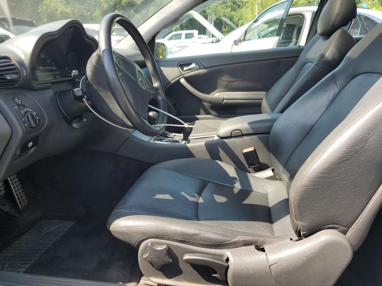 2004 Mercedes-benz C 230k Sport Coupe Silver vin: WDBRN40J94A548568