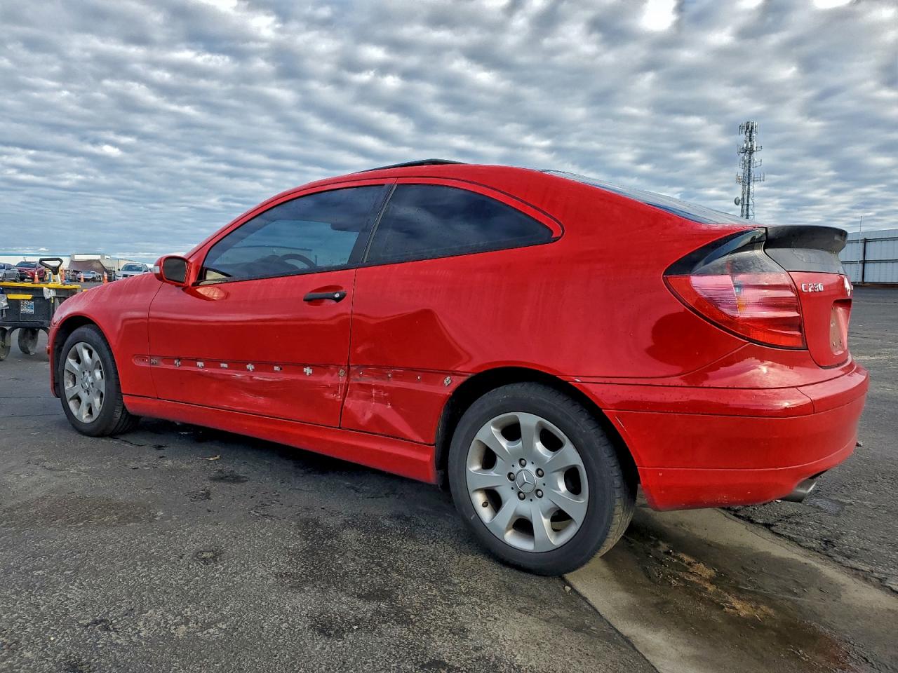 2003 Mercedes-benz C 230k Sport Coupe Red vin: WDBRN40JX3A426378