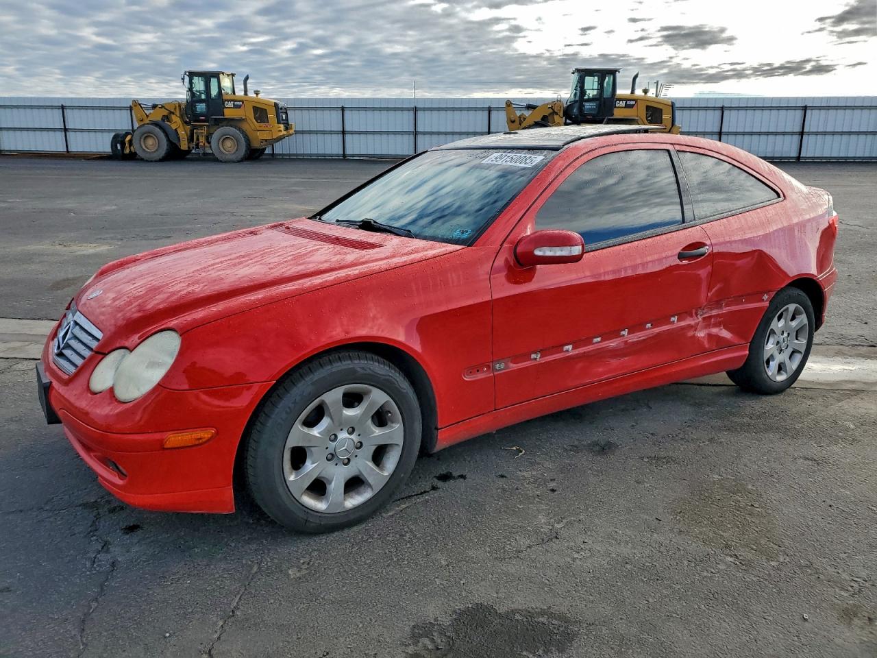 2003 Mercedes-benz C 230k Sport Coupe Red vin: WDBRN40JX3A426378