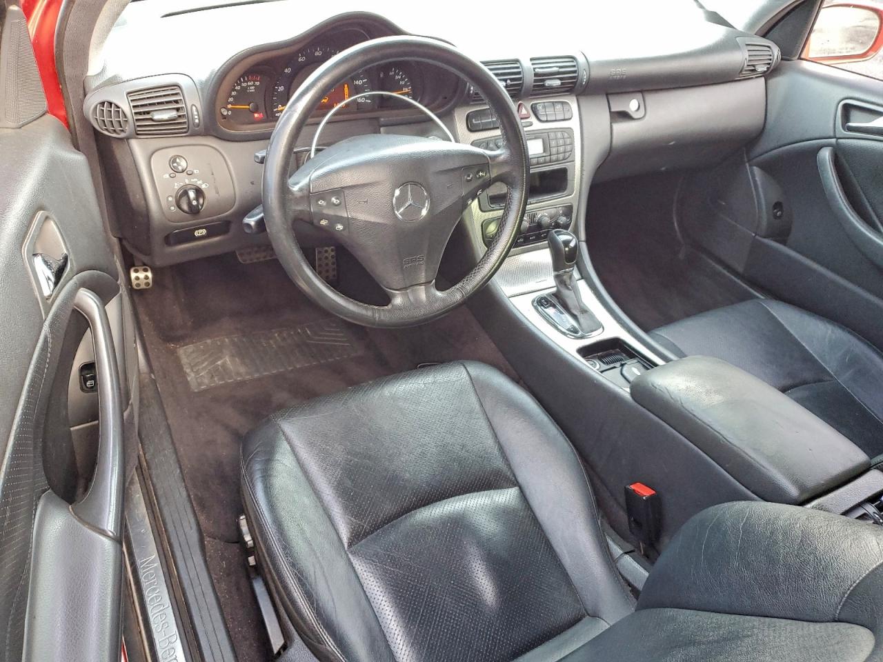 2003 Mercedes-benz C 230k Sport Coupe Red vin: WDBRN40JX3A426378