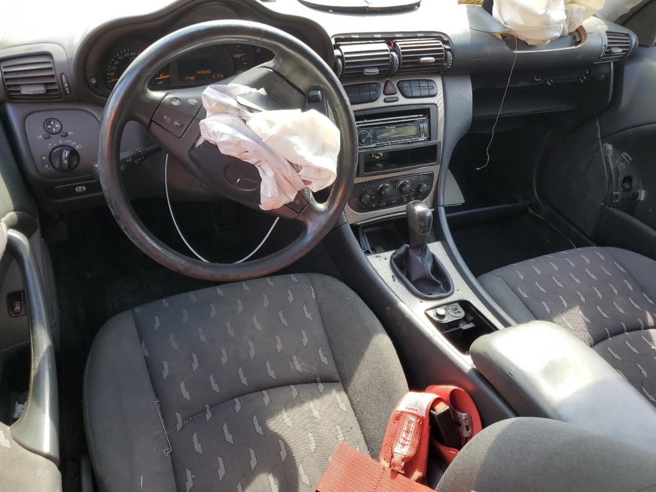 2002 Mercedes-benz C 230k Sport Coupe Черный vin: WDBRN47J02A362212