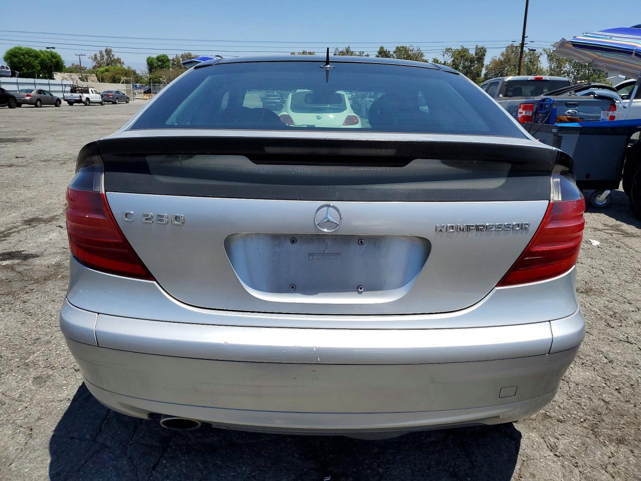 2002 Mercedes-benz C 230k Sport Coupe Silver vin: WDBRN47J12A175819