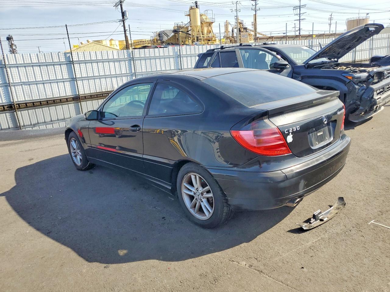 2002 Mercedes-benz C 230k Sport Coupe Black vin: WDBRN47J12A254519