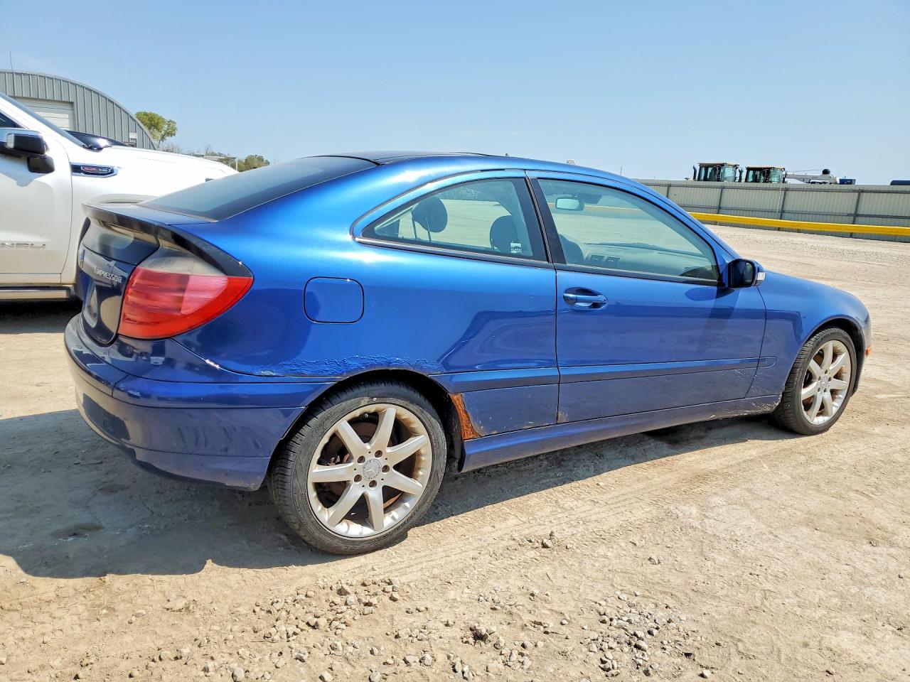 2002 Mercedes-benz C 230k Sport Coupe Blue vin: WDBRN47J22A287707