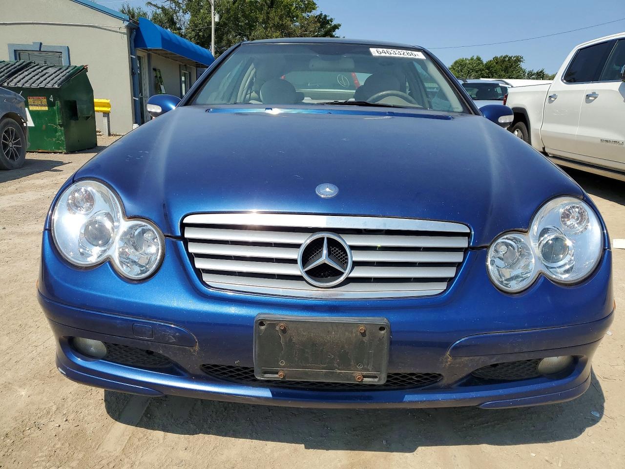 2002 Mercedes-benz C 230k Sport Coupe Blue vin: WDBRN47J22A287707
