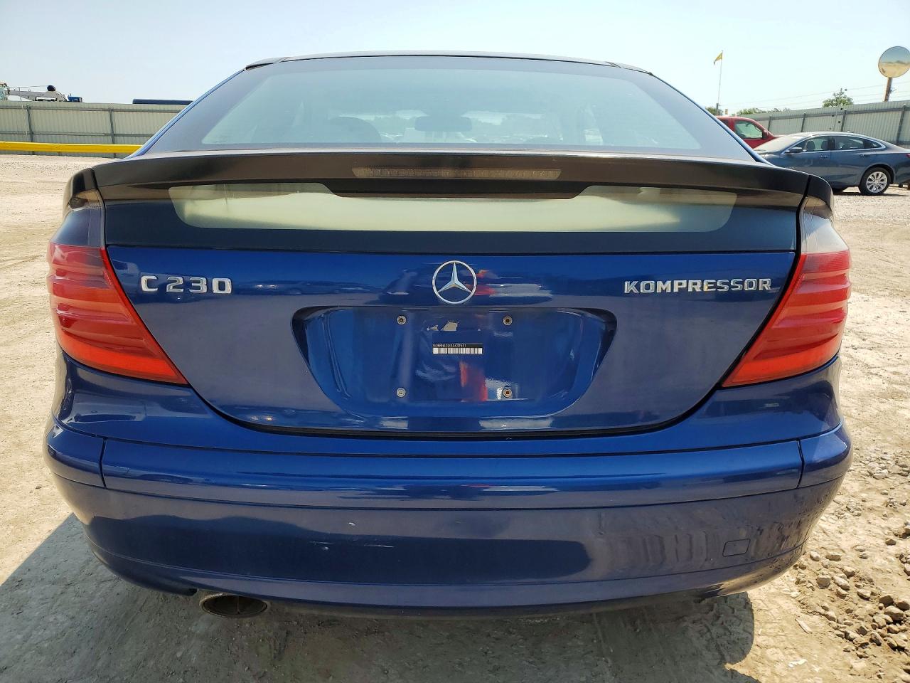 2002 Mercedes-benz C 230k Sport Coupe Blue vin: WDBRN47J22A287707