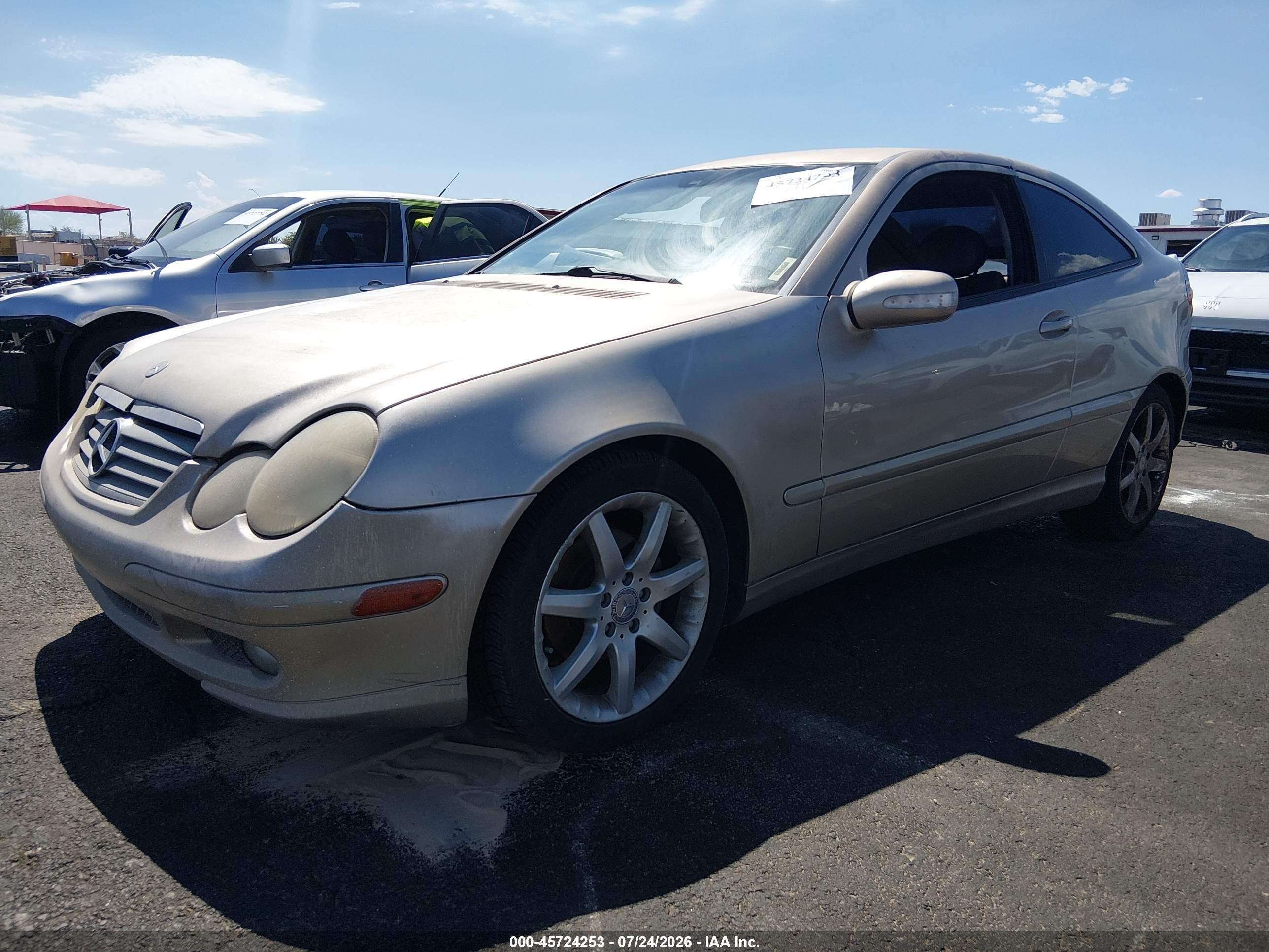 2002 Mercedes-benz C 230   Бежевый vin: WDBRN47J22A378170