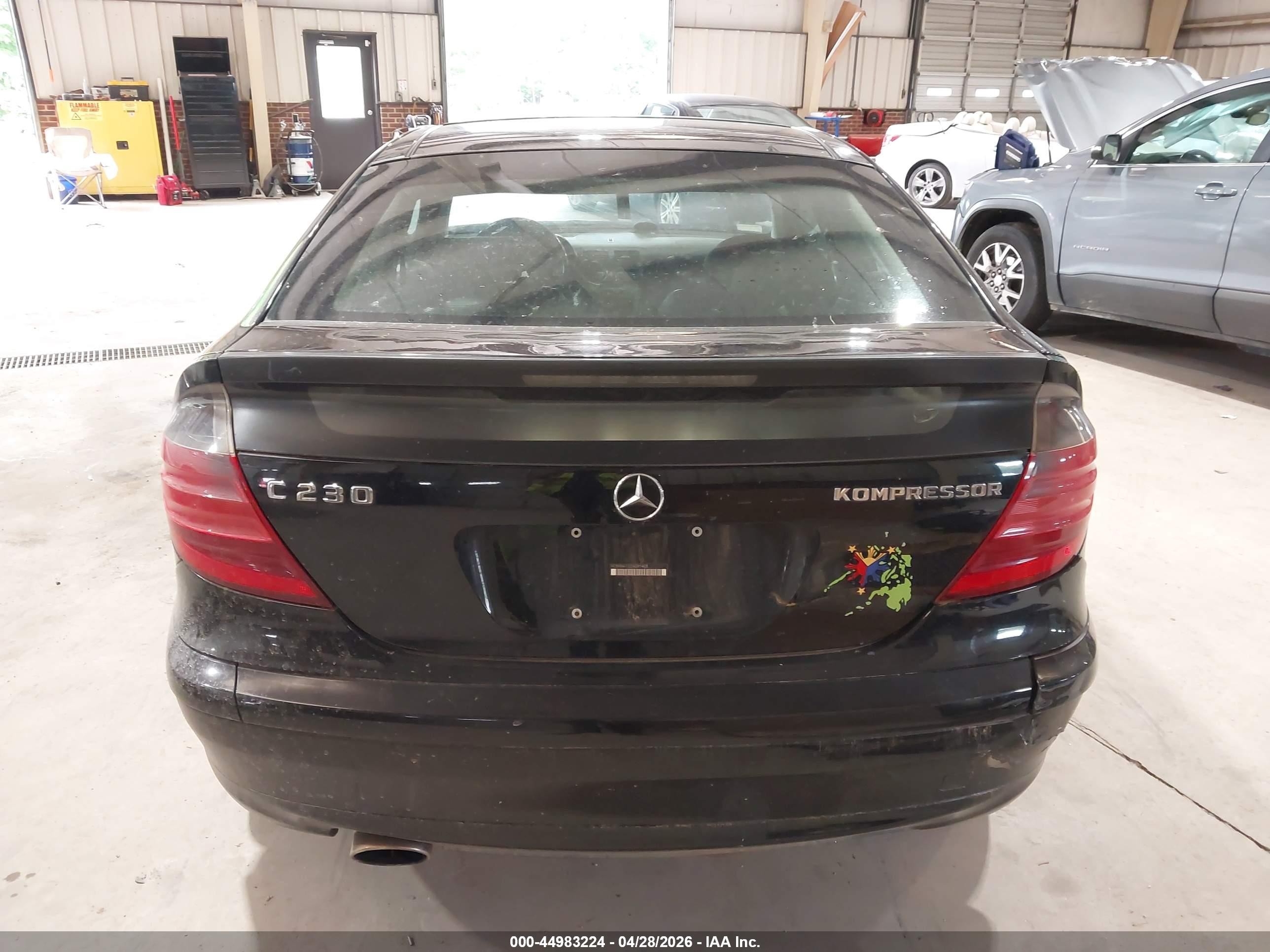 2002 Mercedes-benz C 230 Black vin: WDBRN47J22A391405