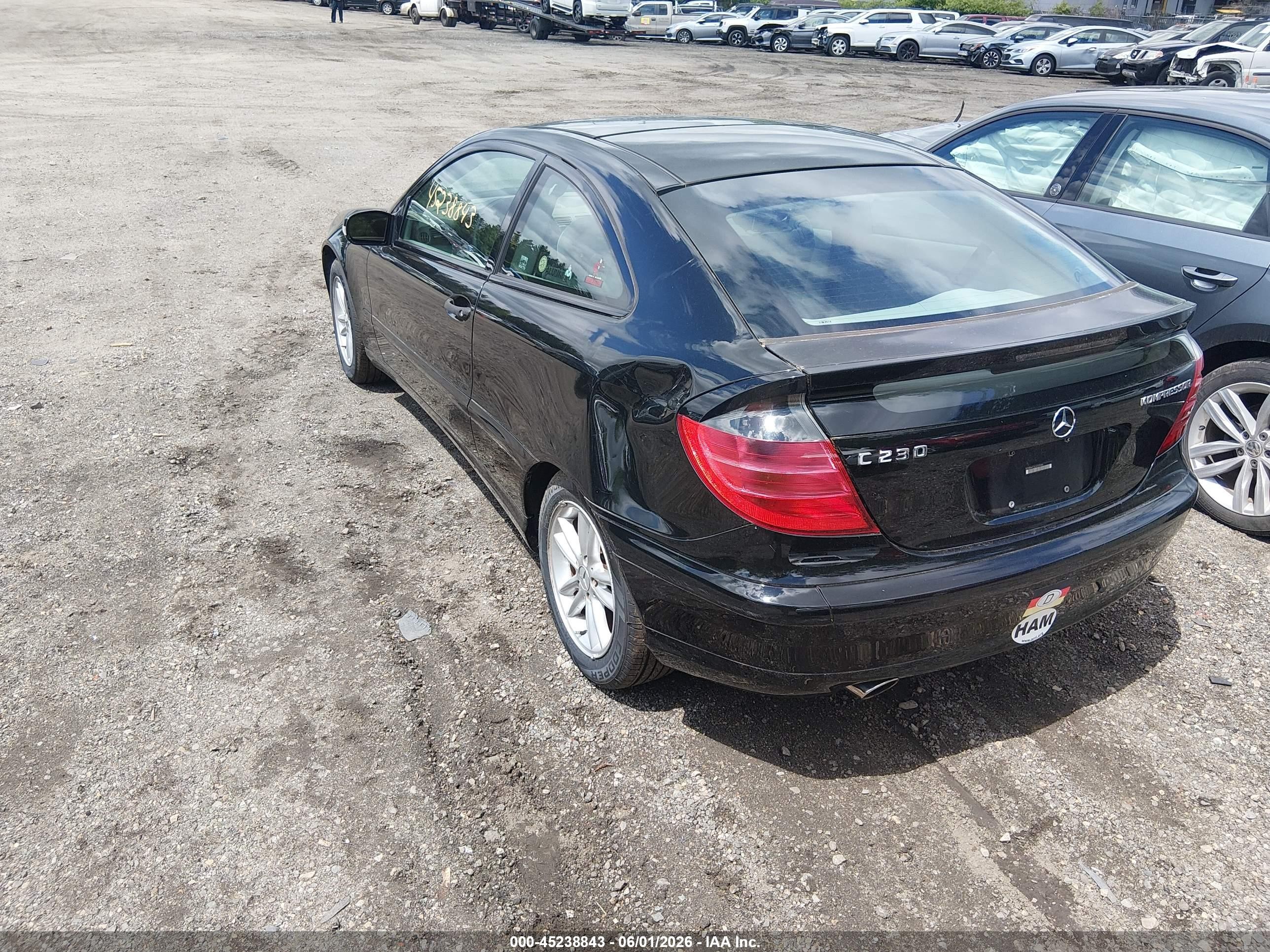 2002 Mercedes-benz C 230   Black vin: WDBRN47J42A225984
