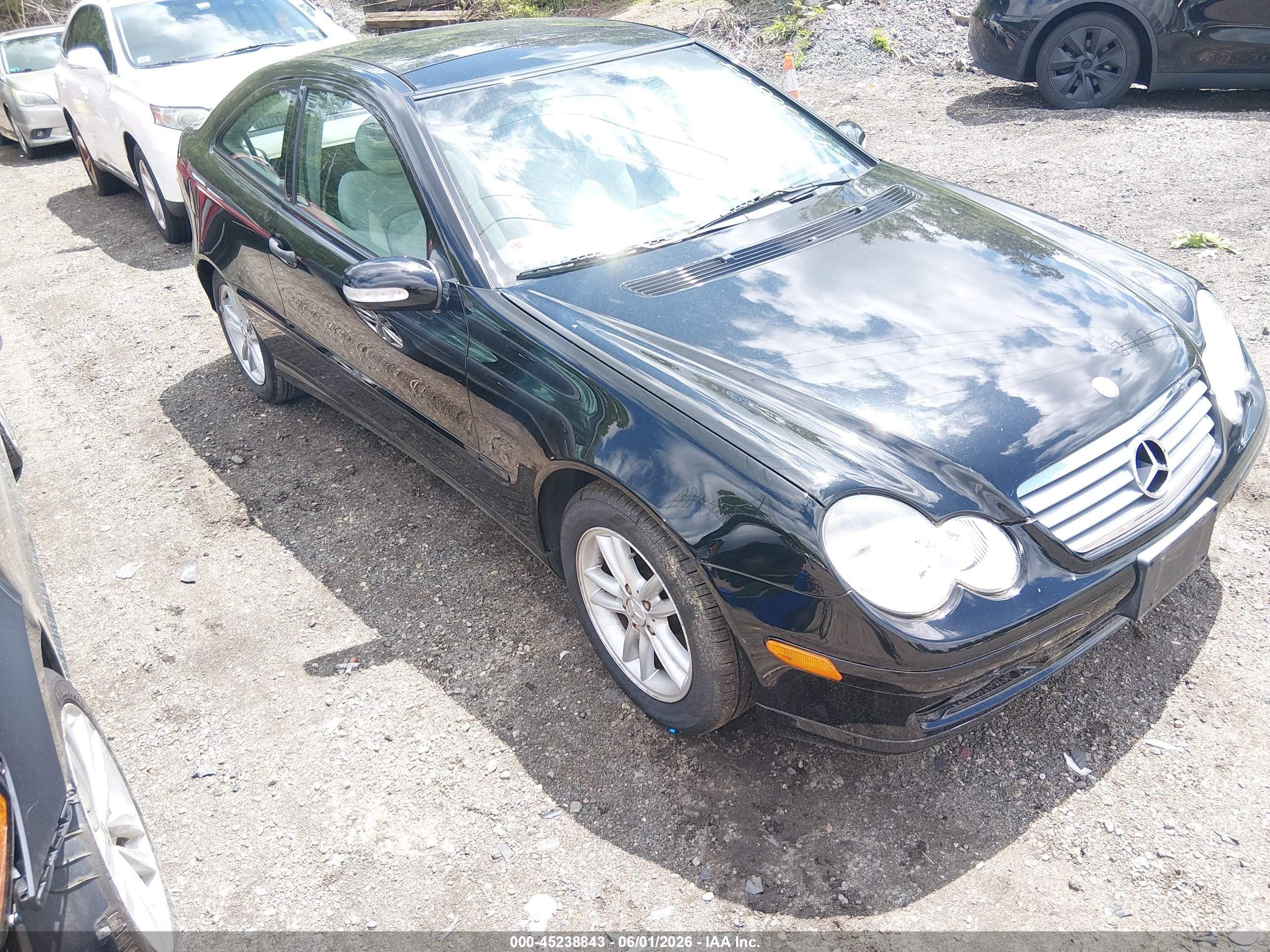 2002 Mercedes-benz C 230   Black vin: WDBRN47J42A225984