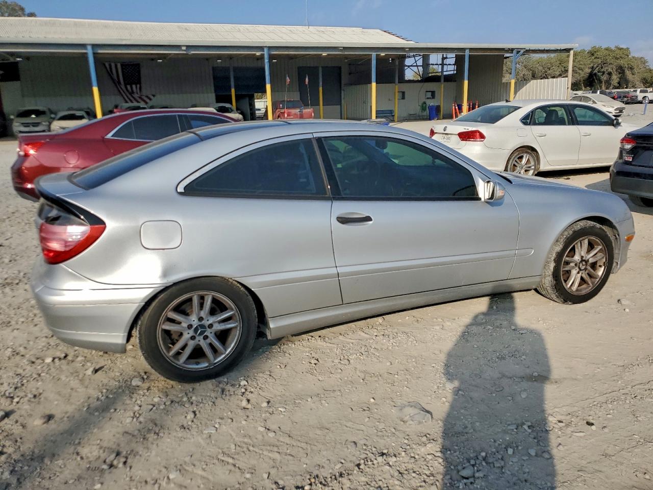 2002 Mercedes-benz C 230k Sport Coupe Серебряный vin: WDBRN47J42A288924