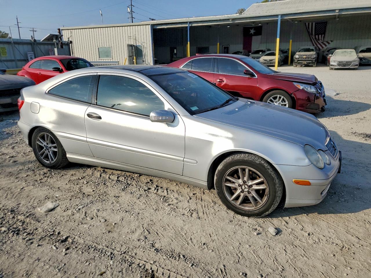 2002 Mercedes-benz C 230k Sport Coupe Серебряный vin: WDBRN47J42A288924