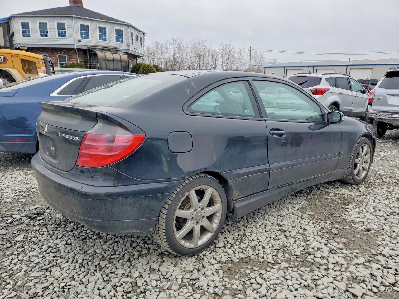 2002 Mercedes Benz C 230 Black vin: WDBRN47J52A359189