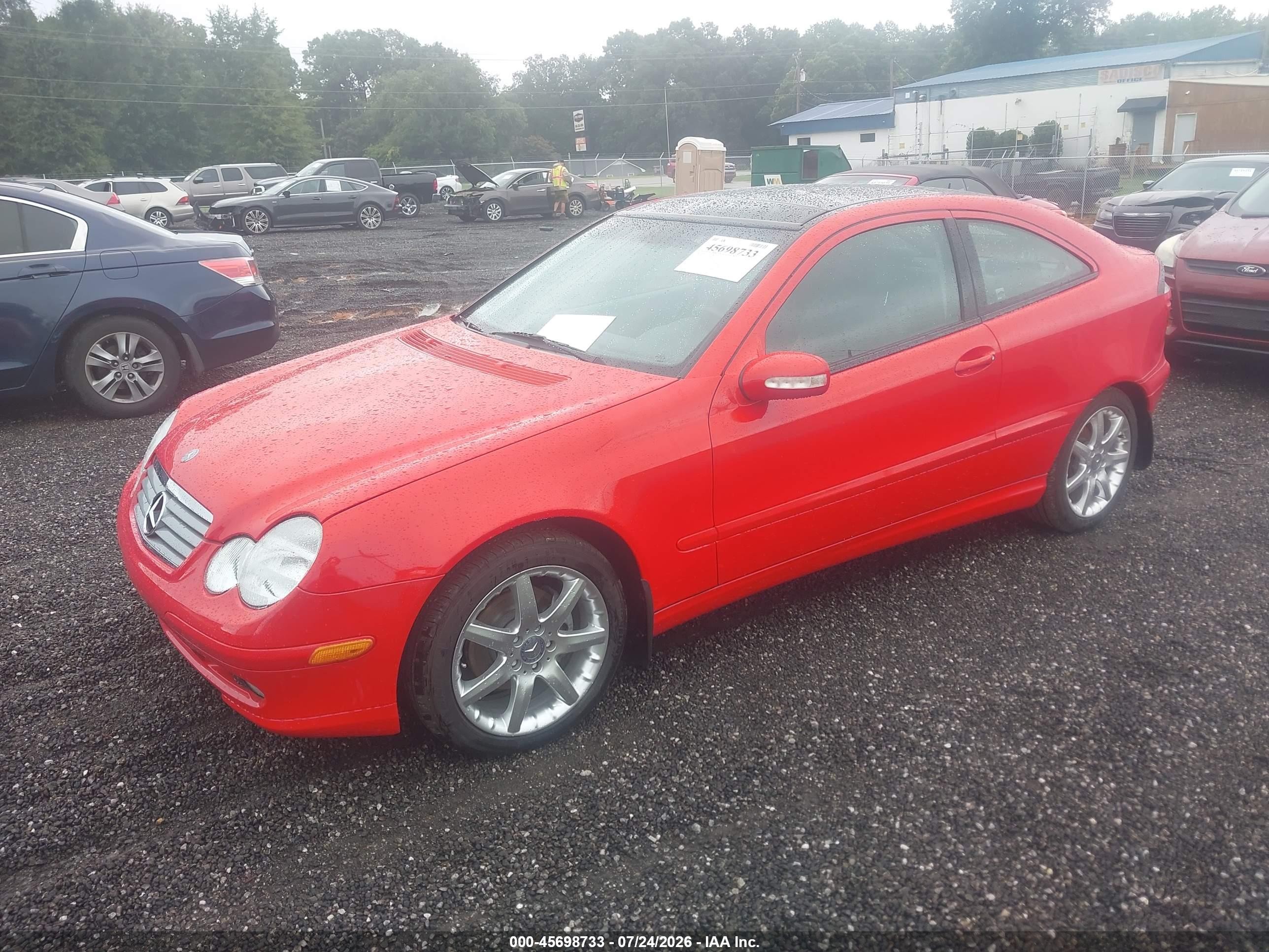 2002 Mercedes-benz C 230   Red vin: WDBRN47J62A338884