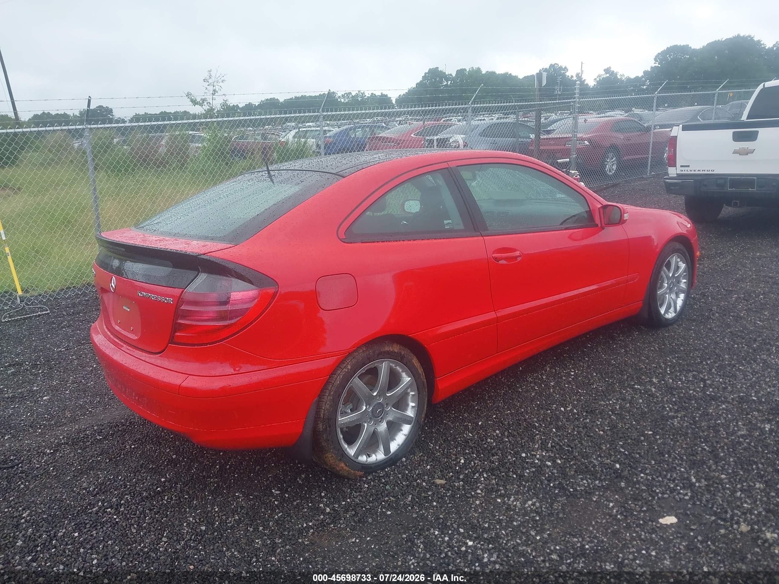 2002 Mercedes-benz C 230   Red vin: WDBRN47J62A338884