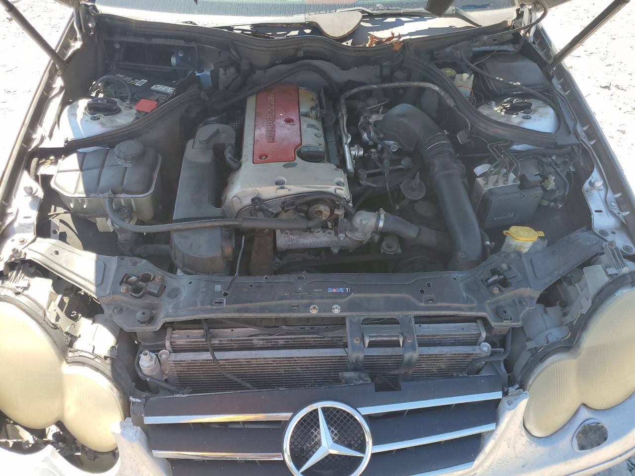 2002 Mercedes-benz C 230k Sport Coupe Silver vin: WDBRN47J72A369755