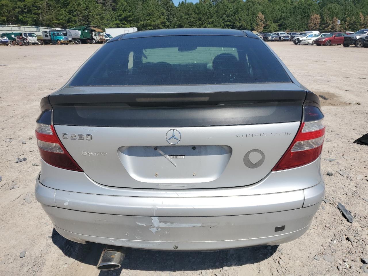 2002 Mercedes-benz C 230k Sport Coupe Silver vin: WDBRN47J72A369755