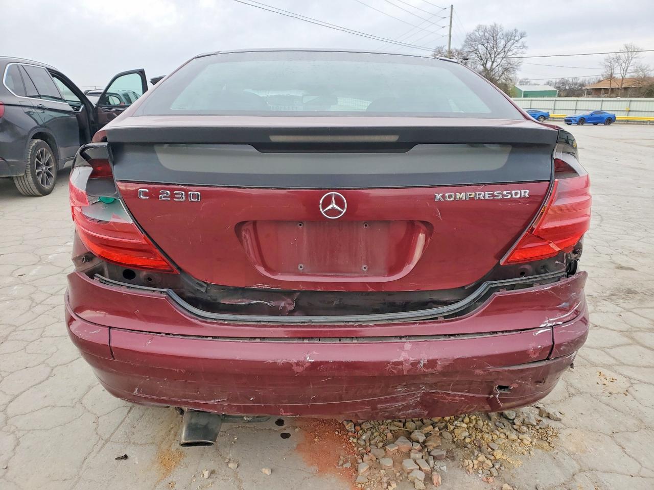 2002 Mercedes-benz C 230k Sport Coupe Maroon vin: WDBRN47J82A360790