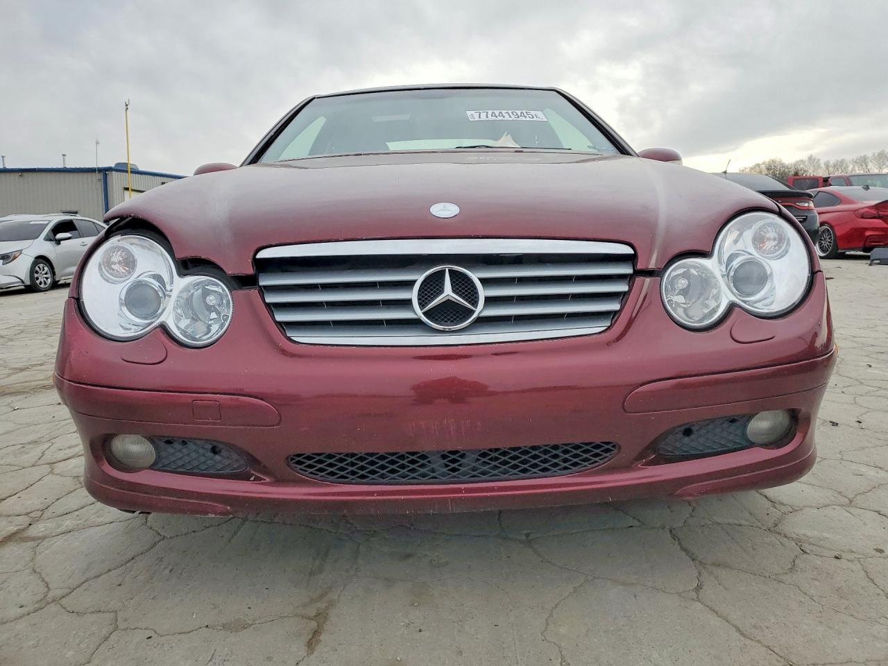 2002 Mercedes-benz C 230k Sport Coupe Maroon vin: WDBRN47J82A360790